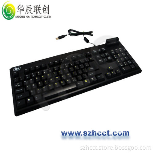 Hot Standard Keyboard with Smart Card Reader for Banking System